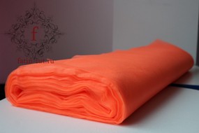 00074 Фатин Блестящий Ярко-оранжевый